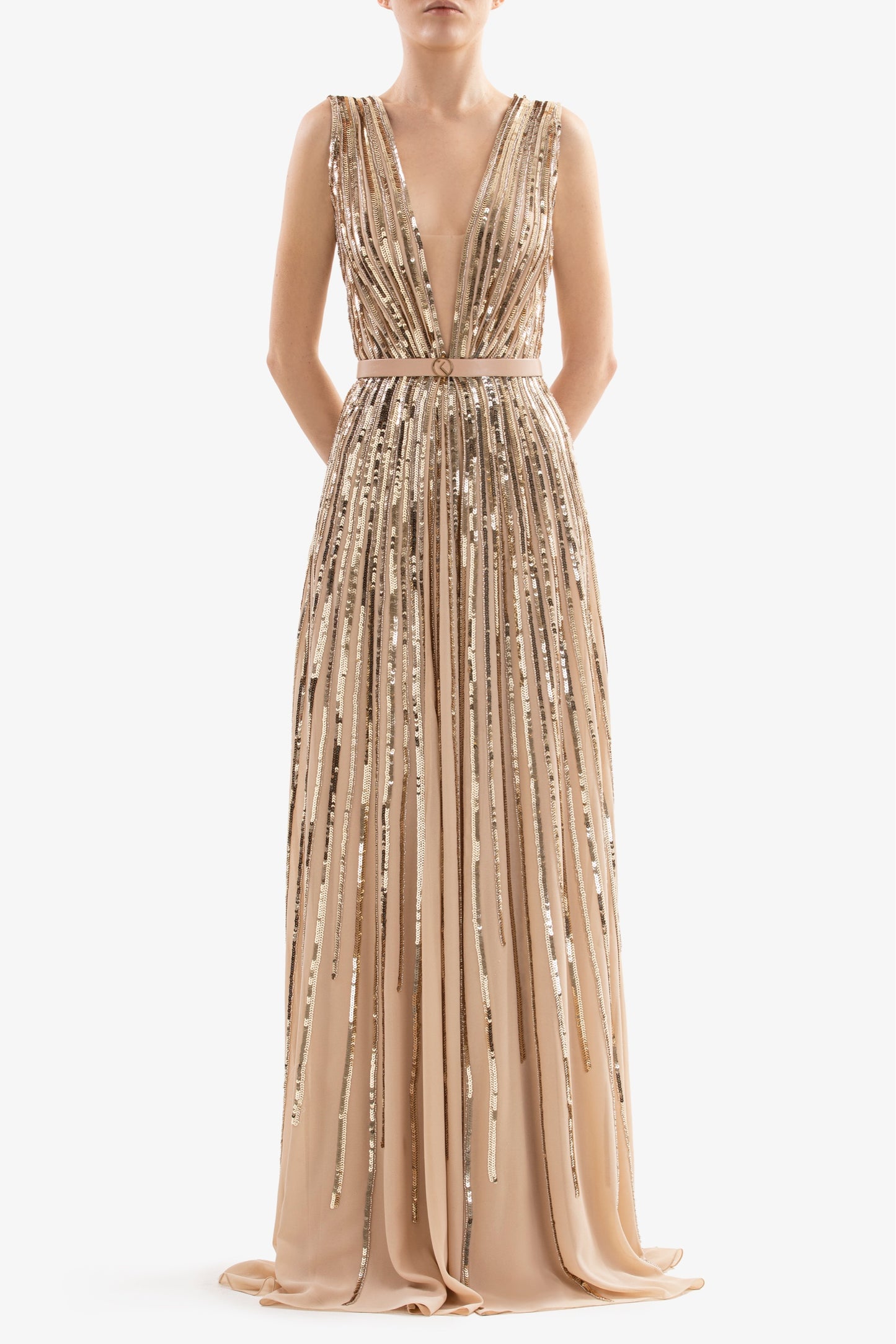 Long Sequin Gown