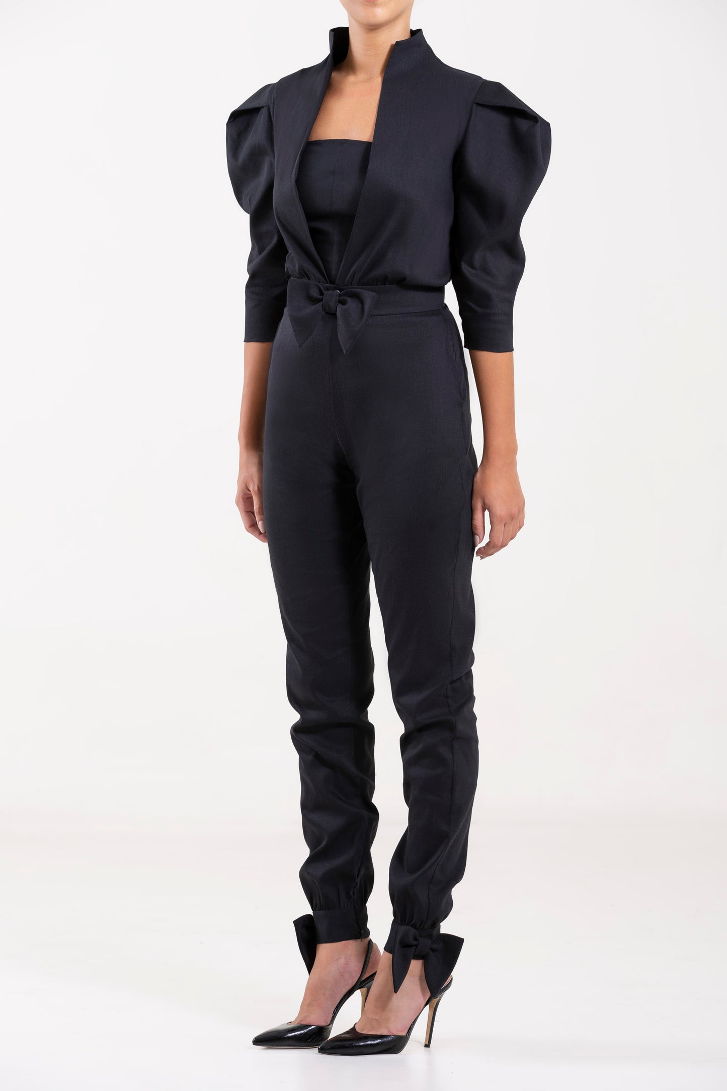 Poplin Jumpsuit with Jacket