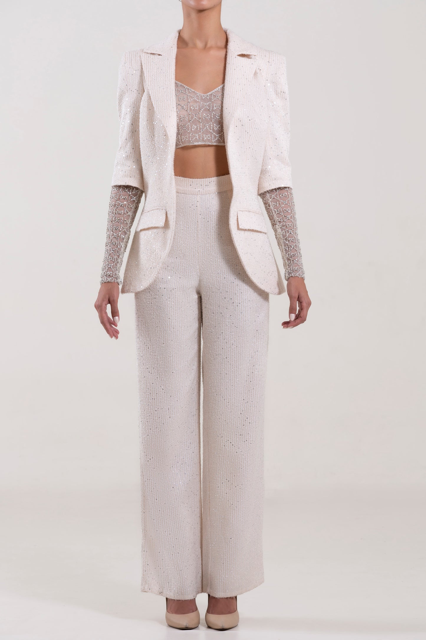 Beaded Top, Pants and Jacket