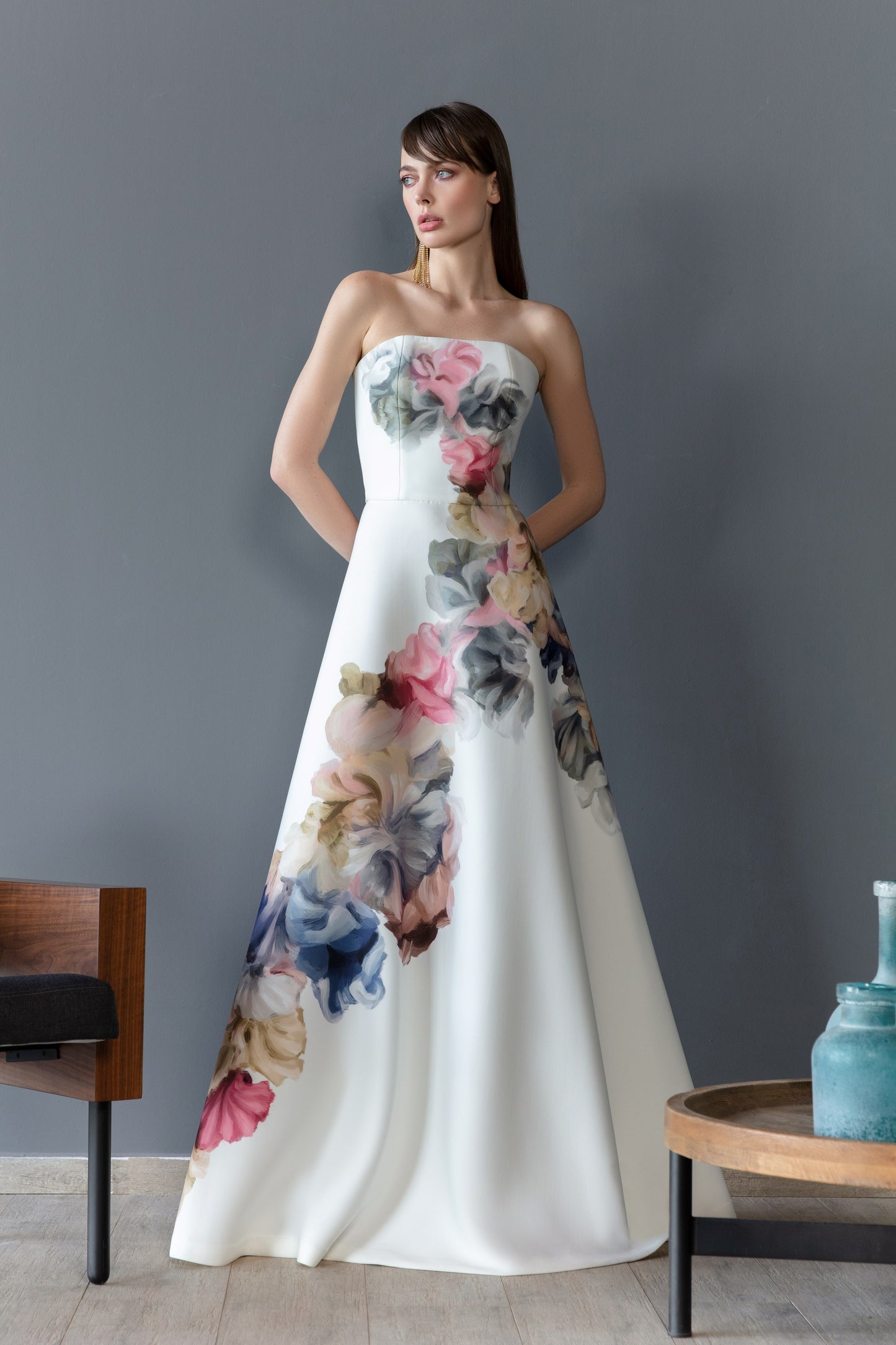 Strapless Scuba Dress