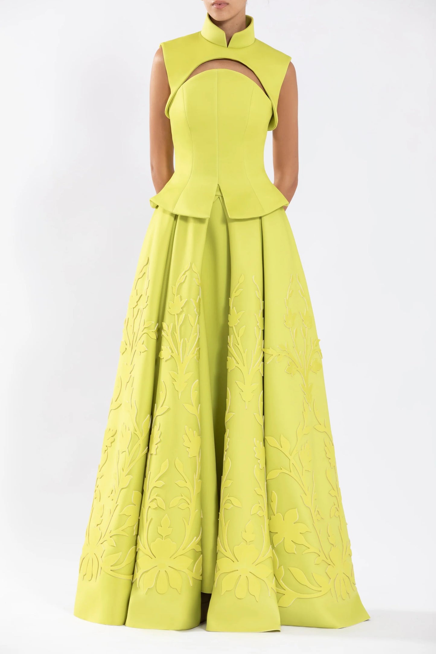 Neoprene Corset, Skirt with Detachable Bolero