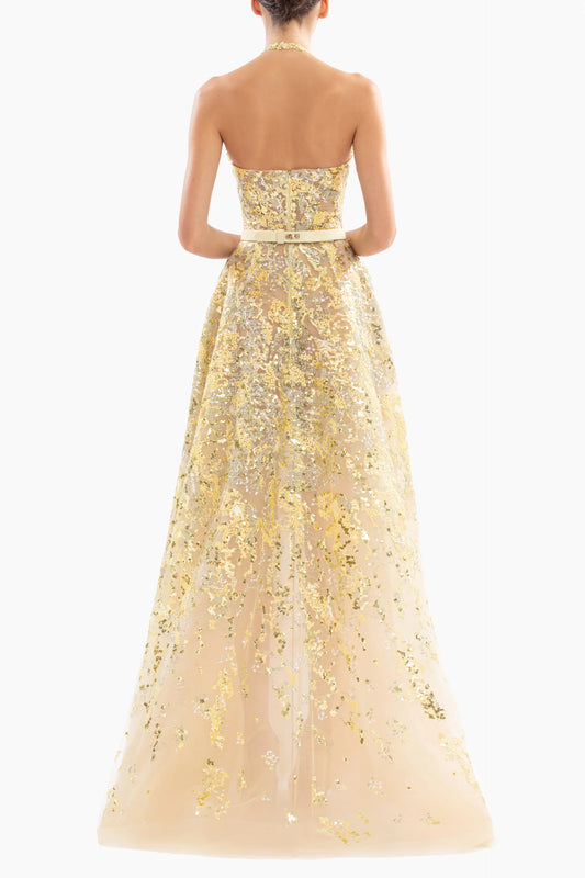 Sleeveless Tulle Gown