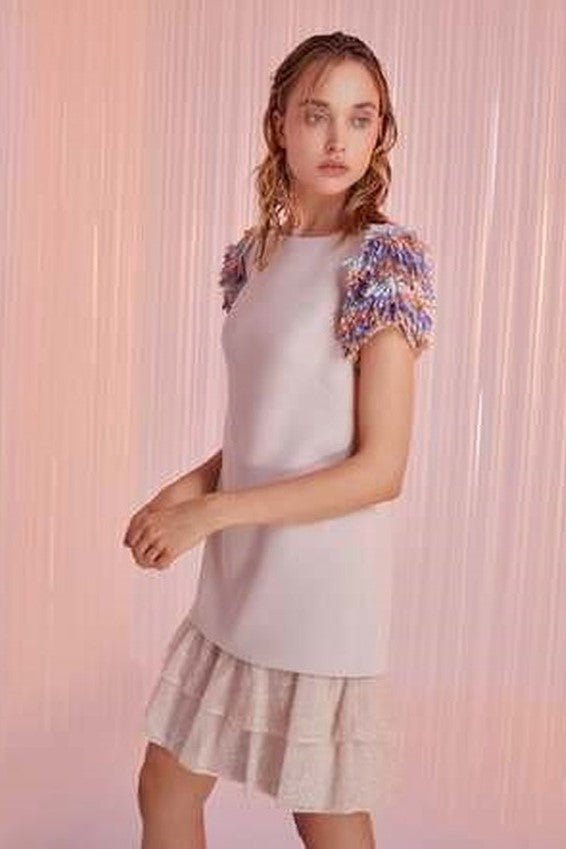 Short Sleeve Mini Cocktail Dress