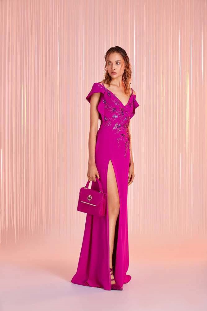 Off Shoulder Gown w/ Slit