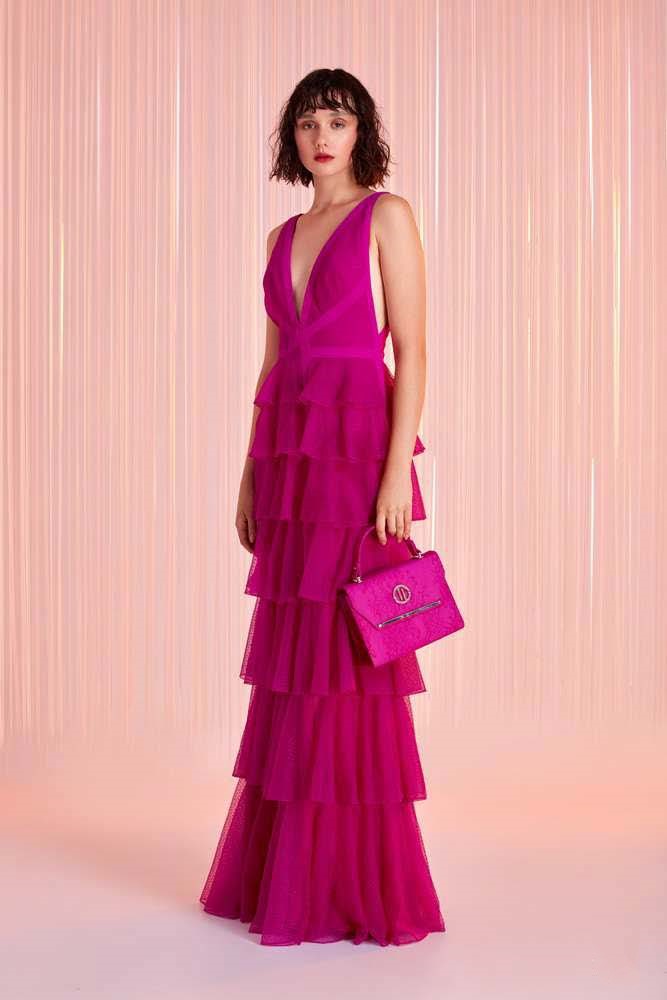 Sleeveless Tiered Gown