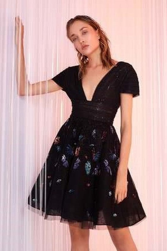 Short Sleeve Party Dress