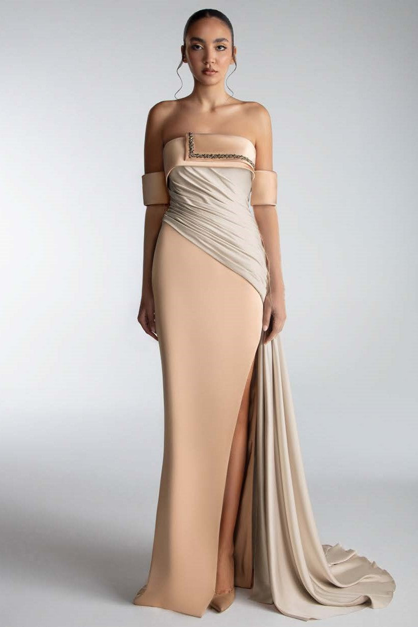 Two-Toned Satin Gown