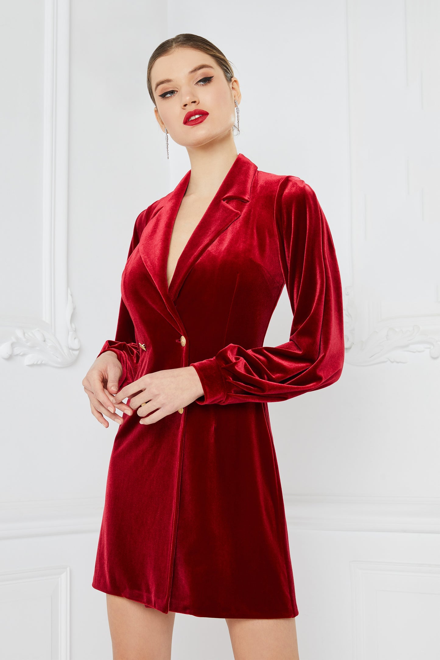 Velvet Blazer Cocktail Dress