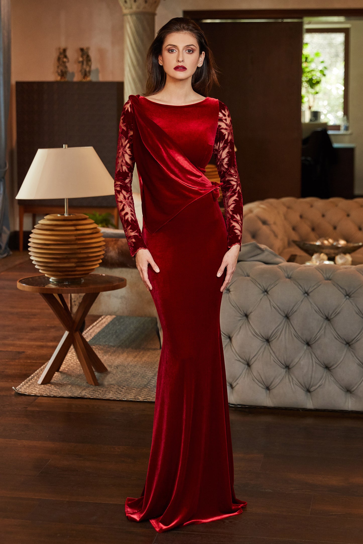 Velvet Fitted Gown
