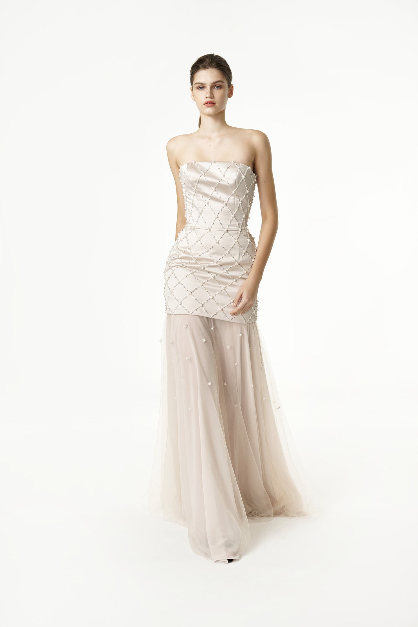 Geometric Beaded Gown