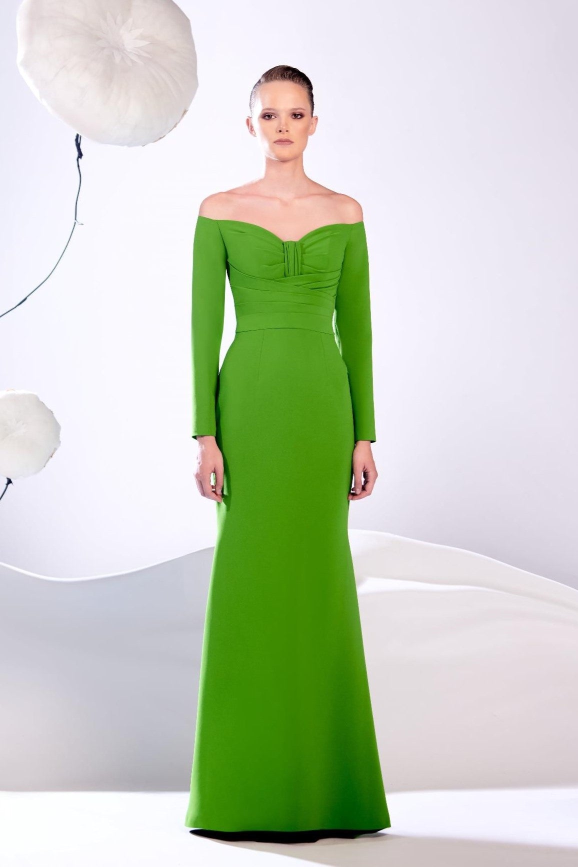 Open Neck Gown
