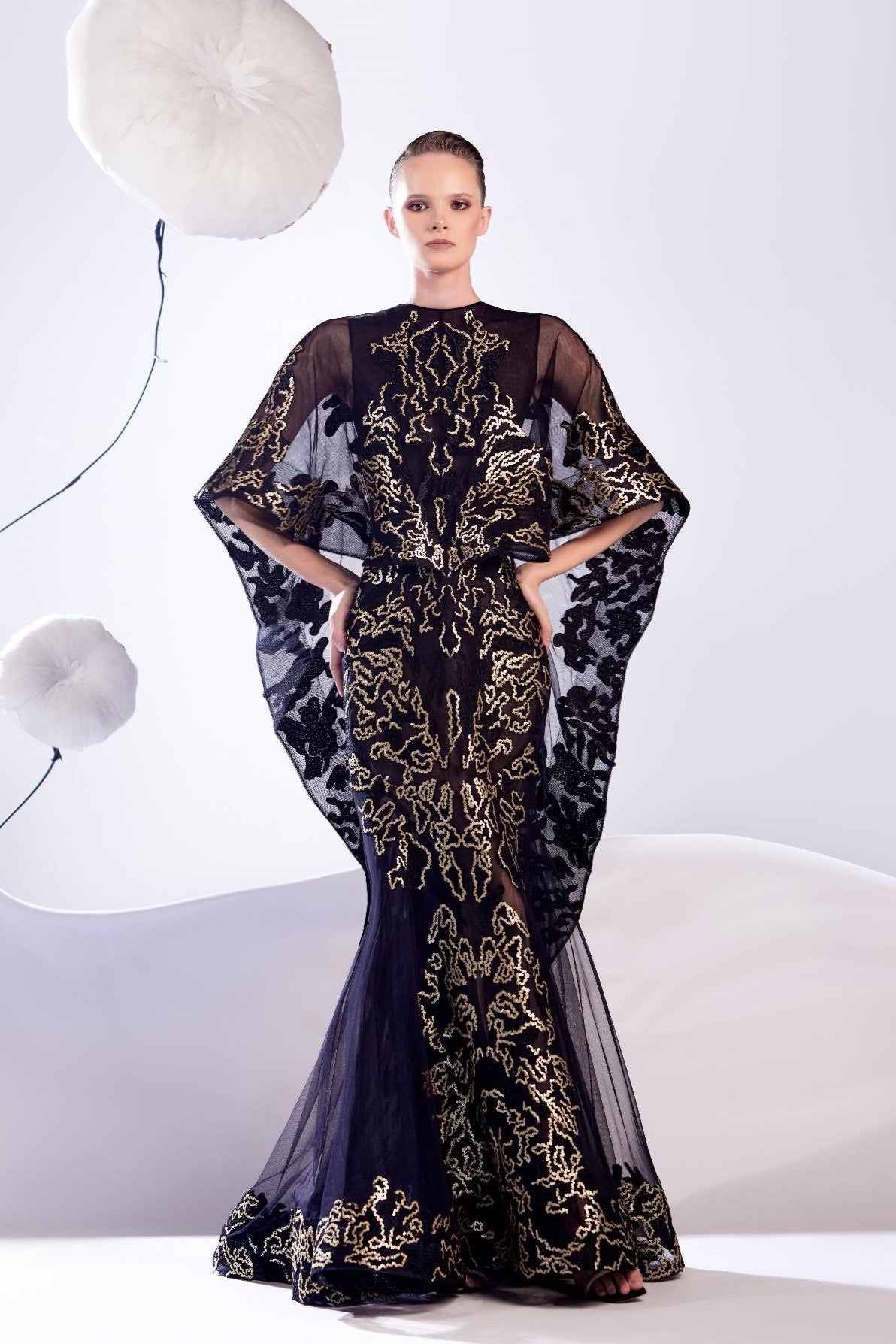 Tulle and Lace Embellished Gown