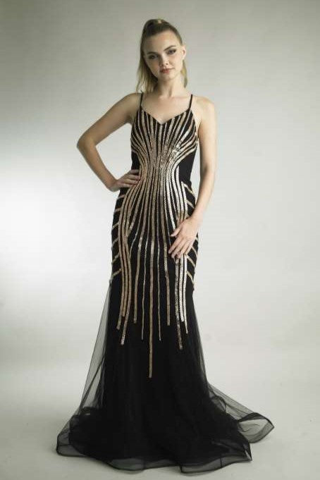 Art Deco Beaded Gown