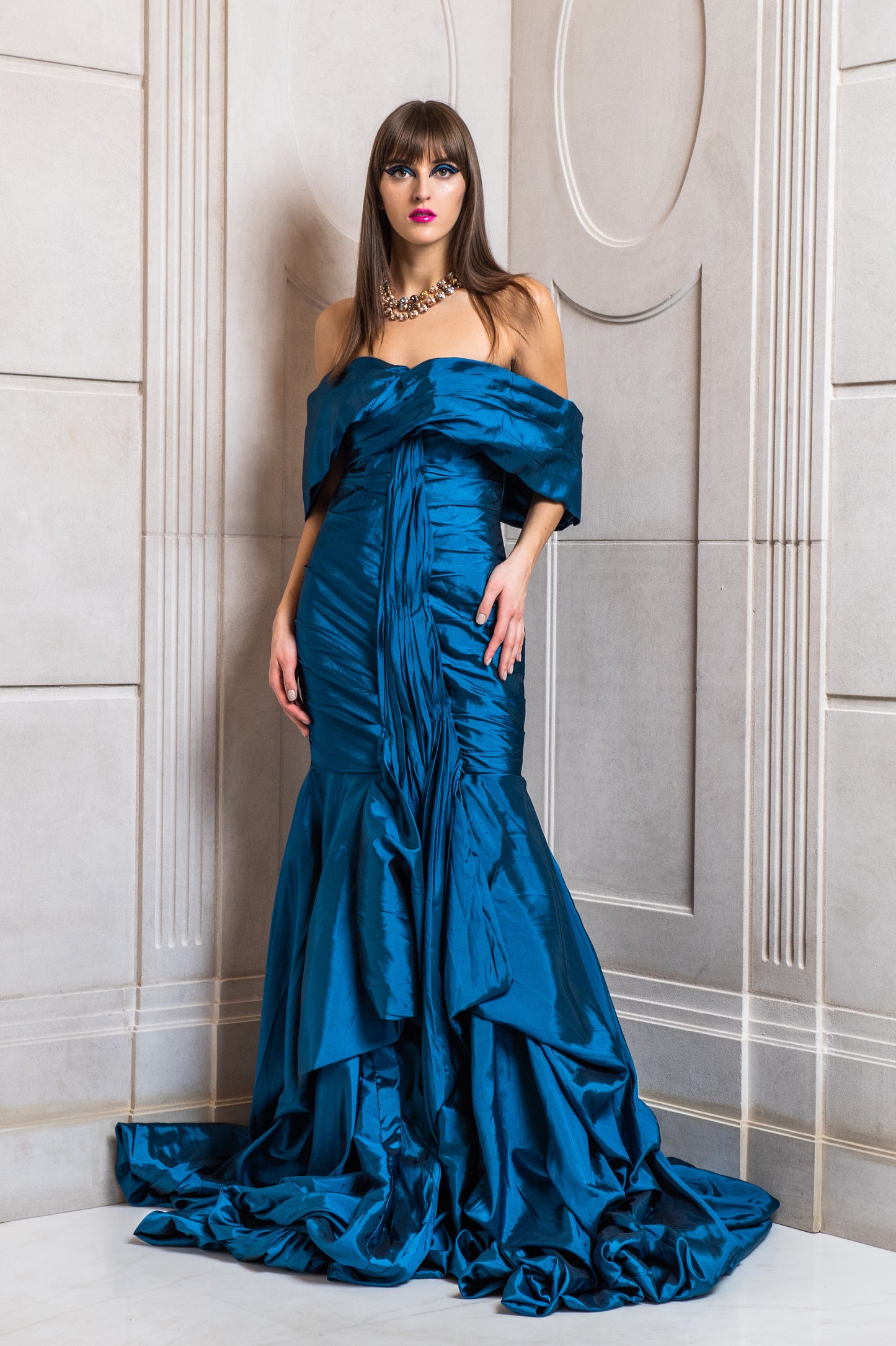 Silk Taffeta Mermaid Gown