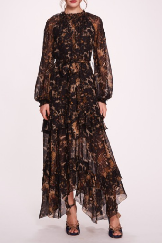 Long Billowy Sleeve Dress