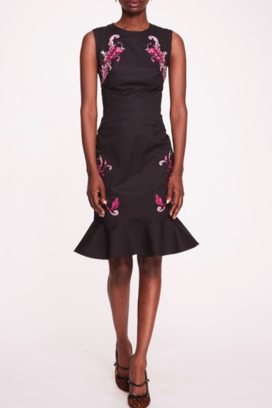 Sleeveless Flounced Dress