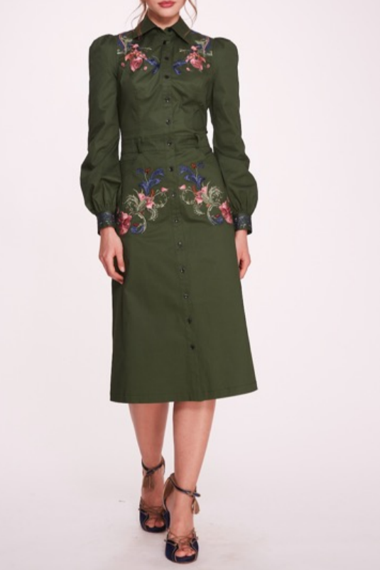 Long Sleeve Midi Shirtdress