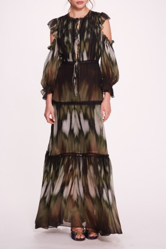 Long-Sleeve Maxi Dress