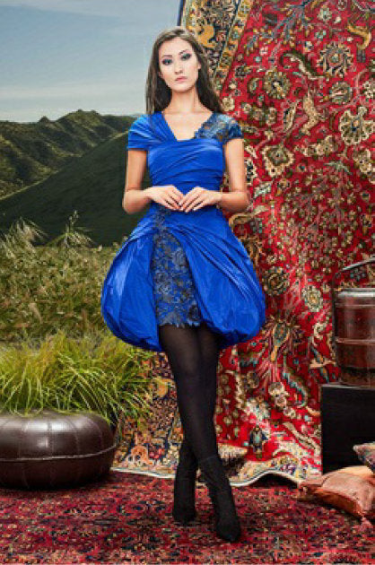 Short Sleeve Mini Cocktail Dress