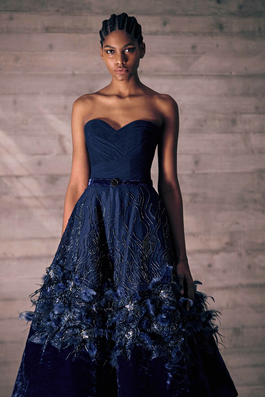 Heart Shaped Wildflowers Embroidered Dress