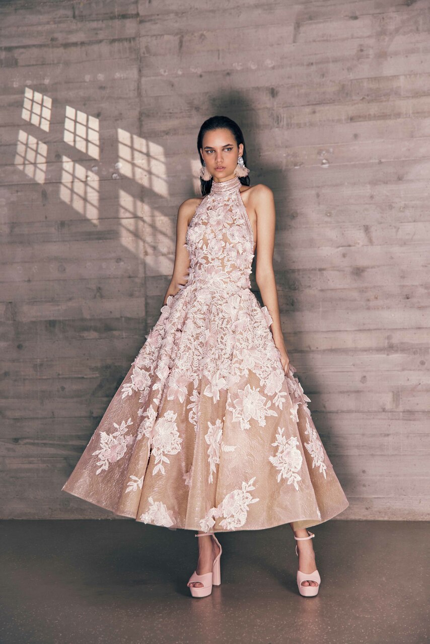 Guipure Embroidered Tulle Dress