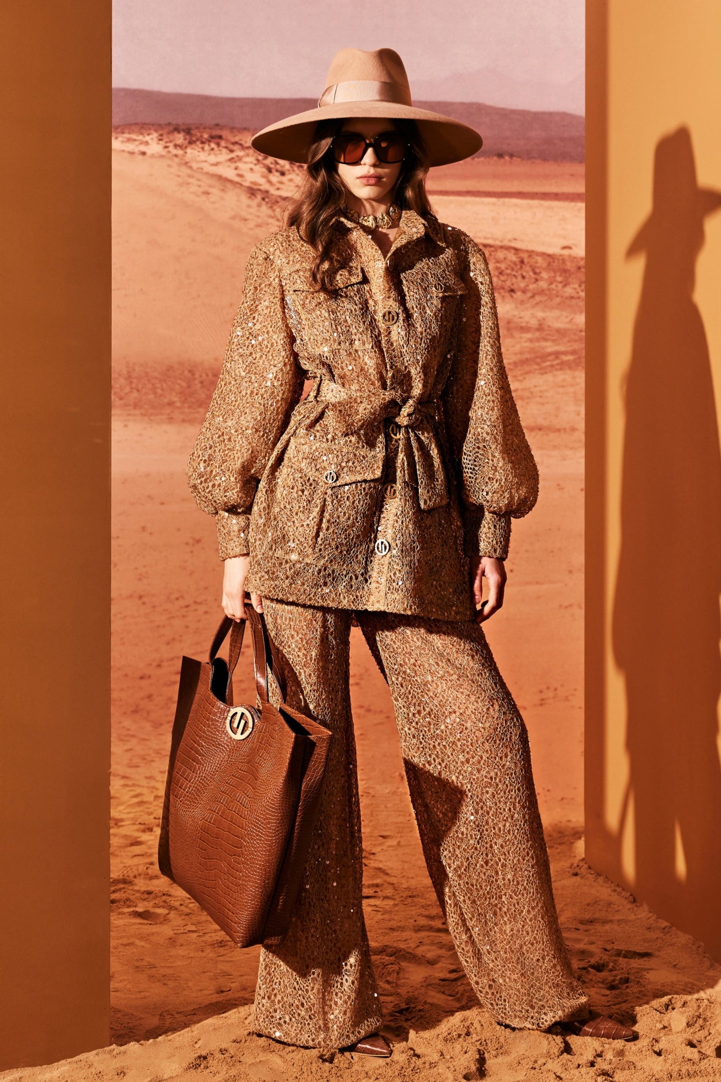 Sculptural Tunique with Trousers