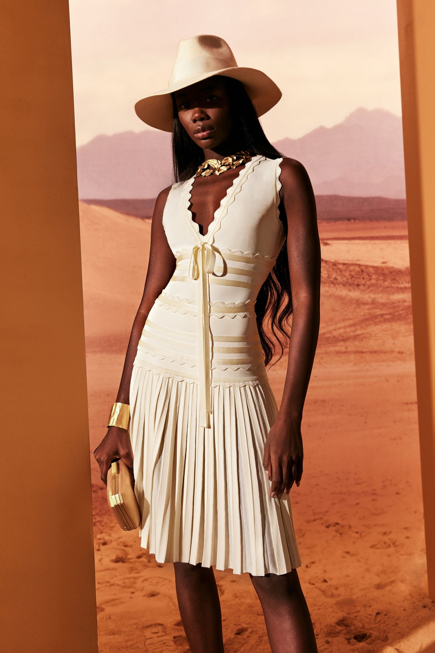 Sleeveless Knitted Dress