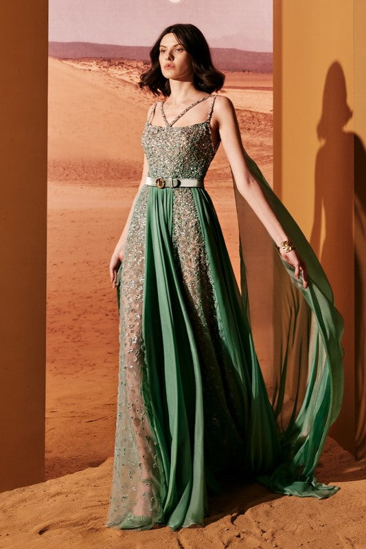 Sequins and Pearls Gown