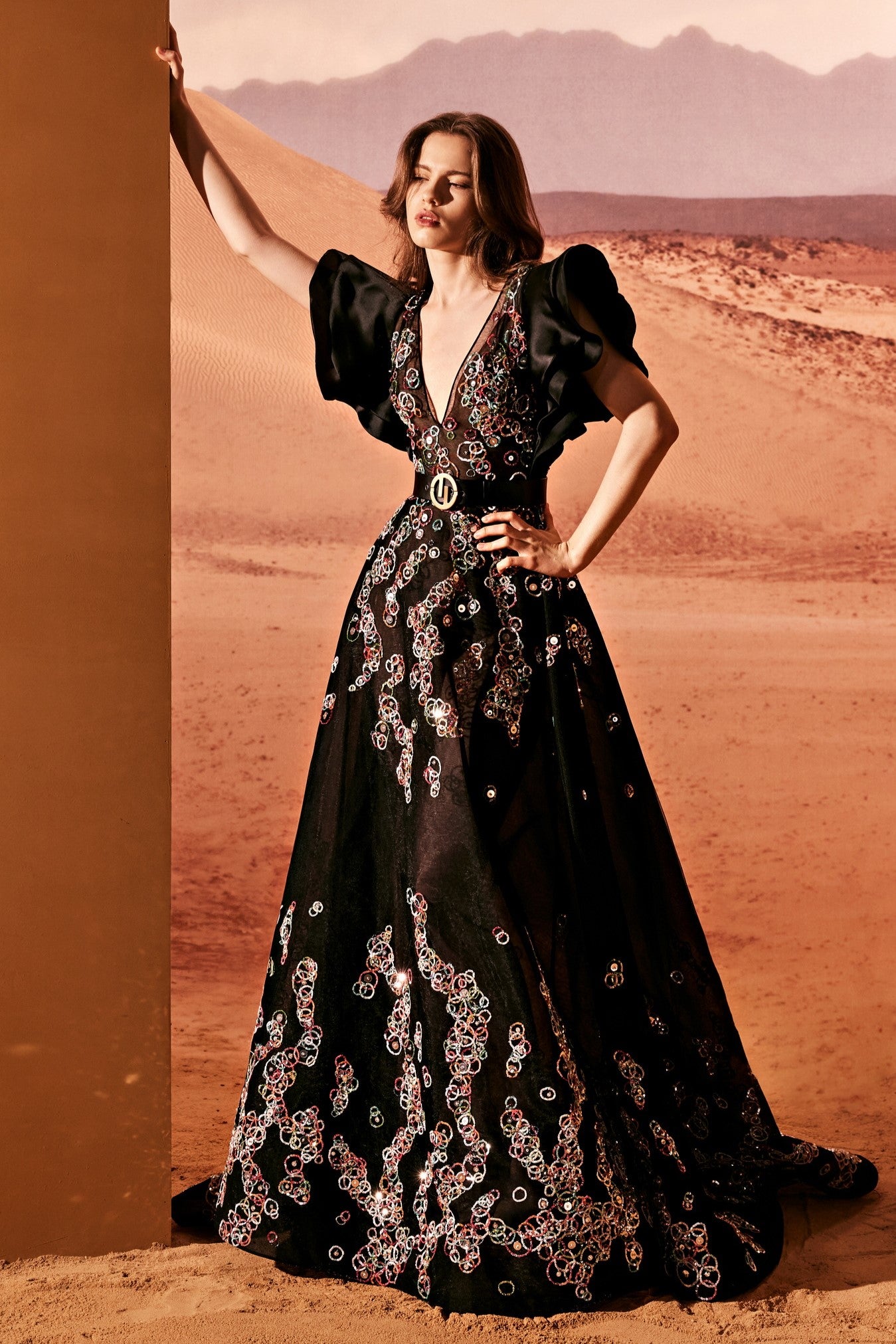 Organza and Tulle A-Line Gown