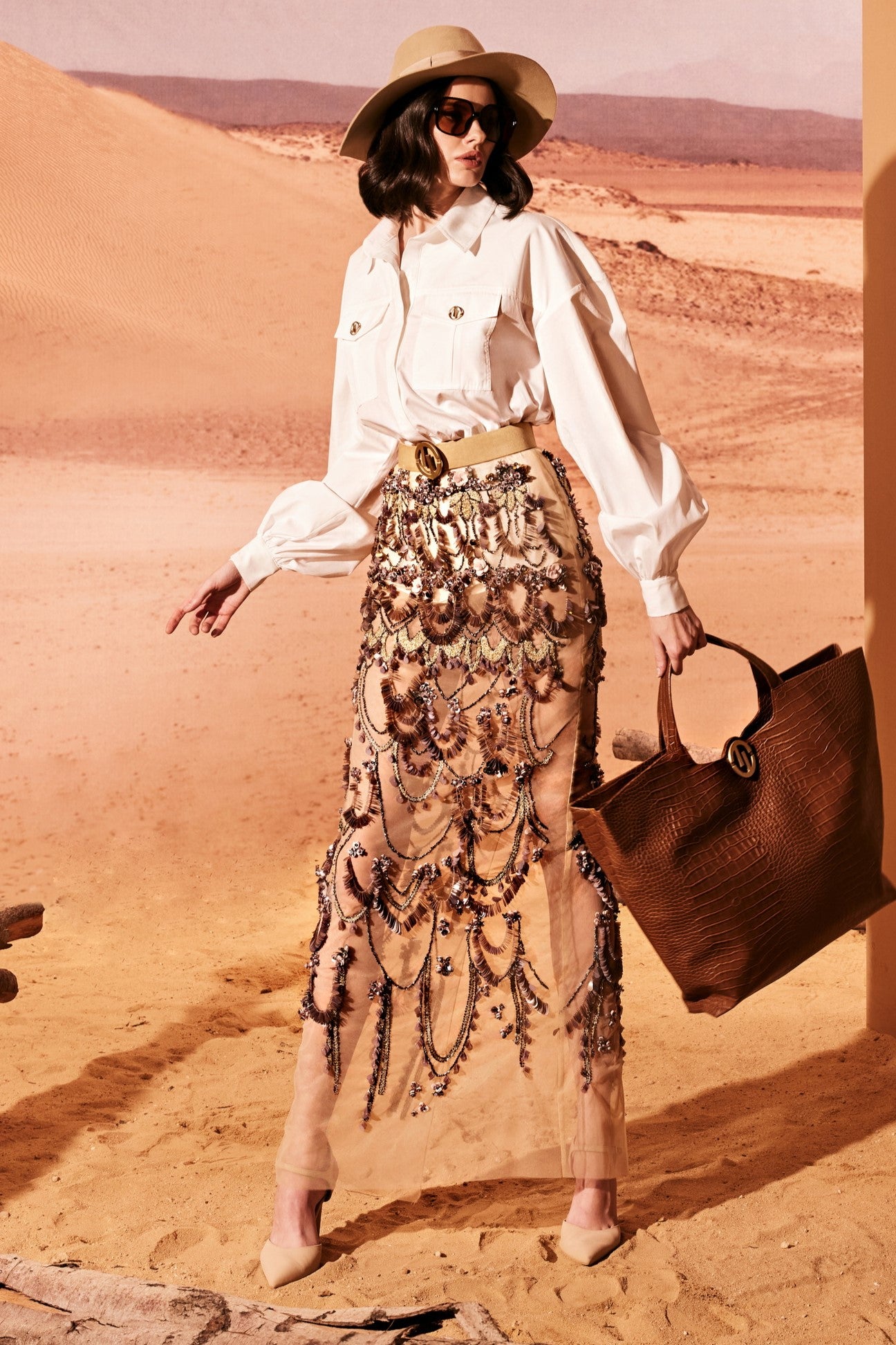 Long Sleeved Shirt with Skirt