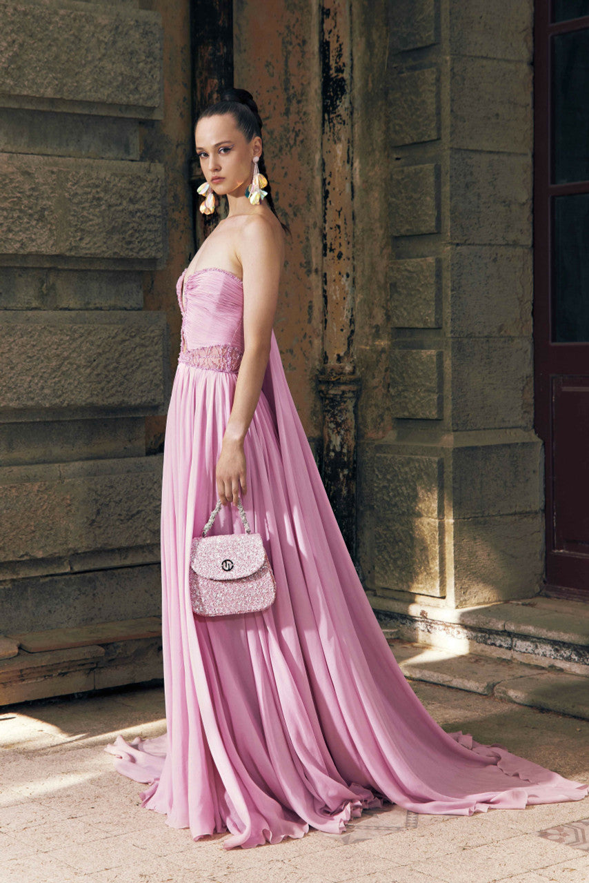 Cherry Blossom Mousseline Gown