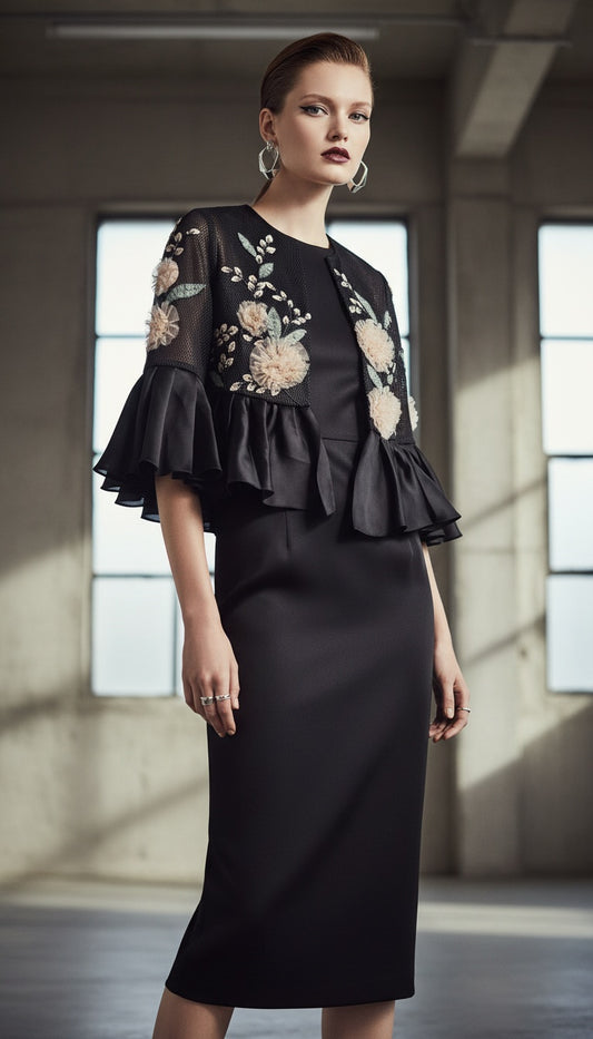 Floral Applique Bolero