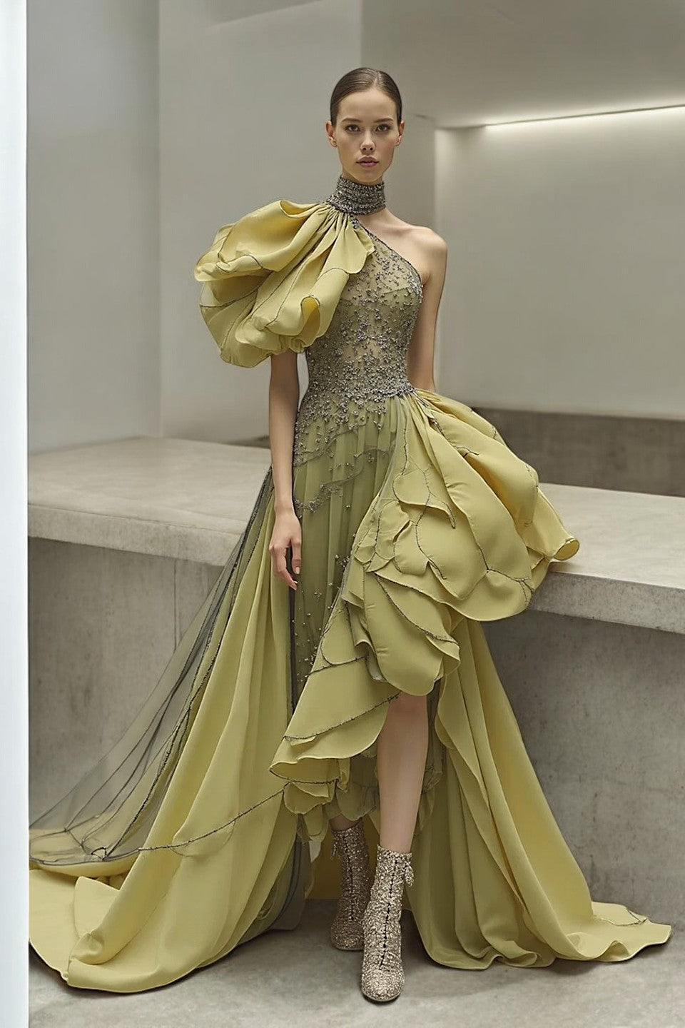 Arunima Asymmetrical Gown