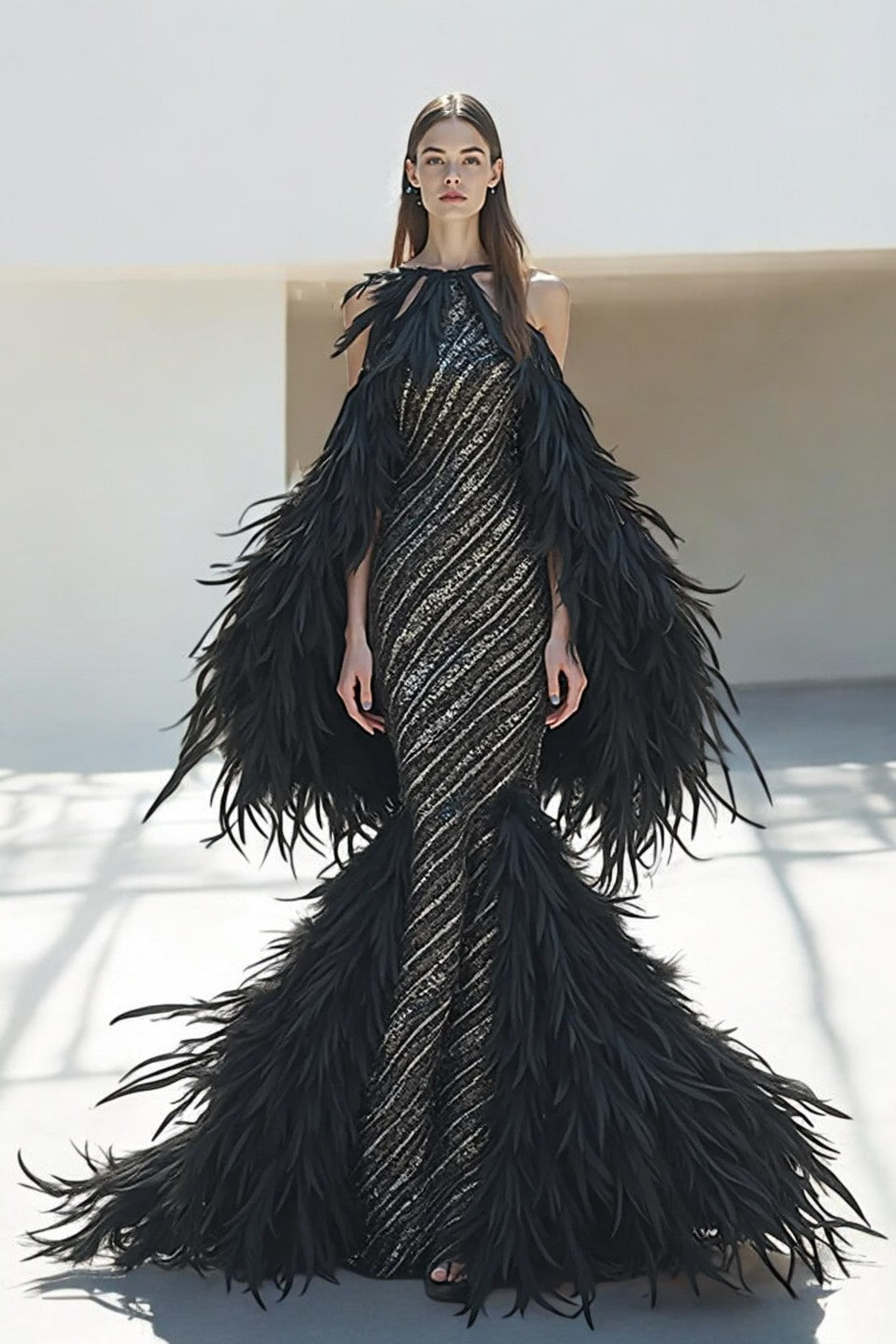 Double Flared Gown