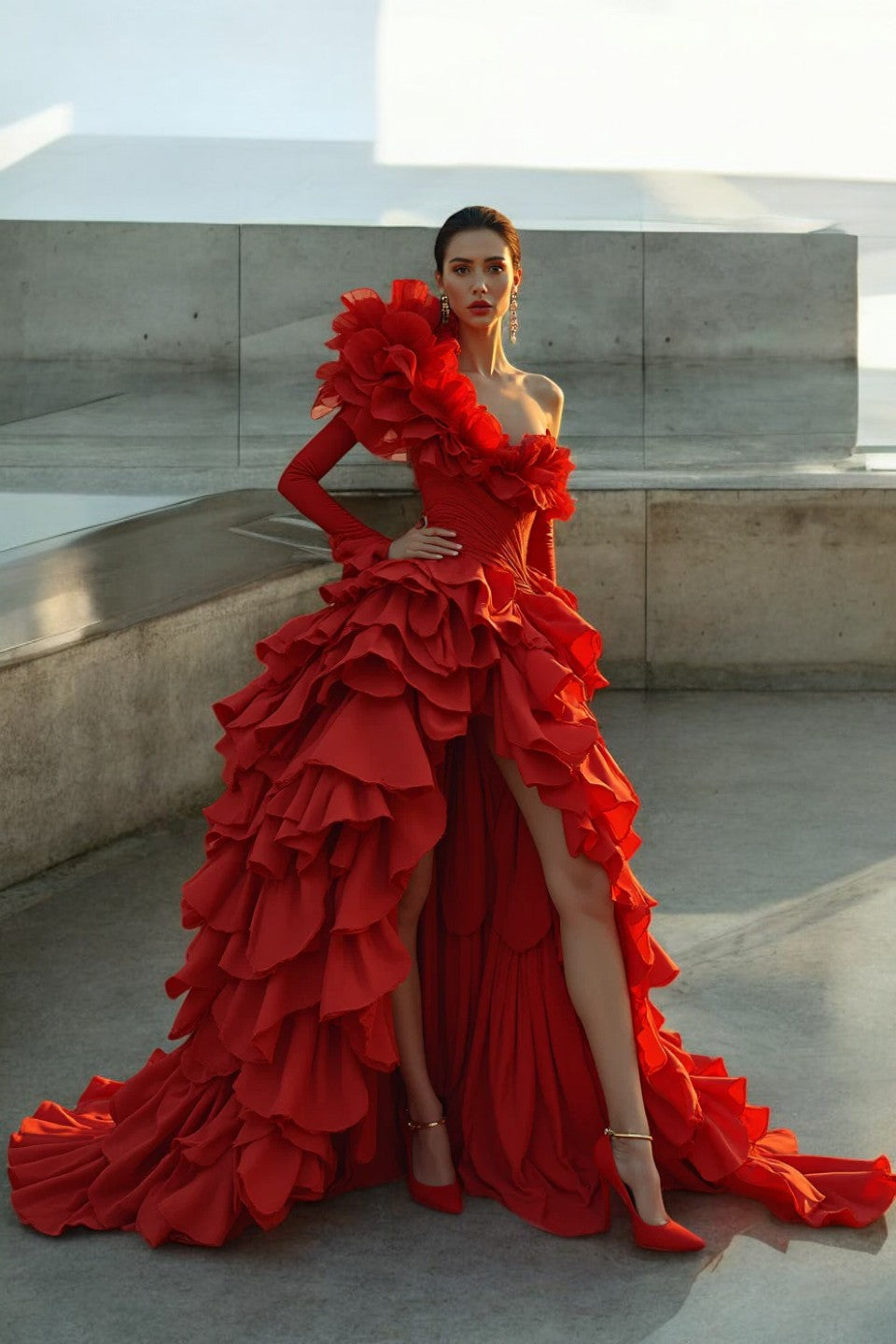 Arora Long Sleeve Gown