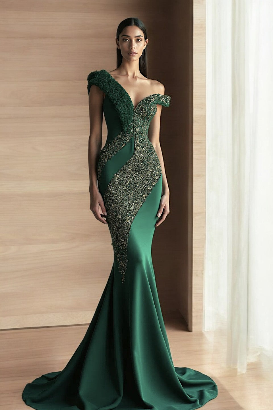 Off One Shoulder Gown
