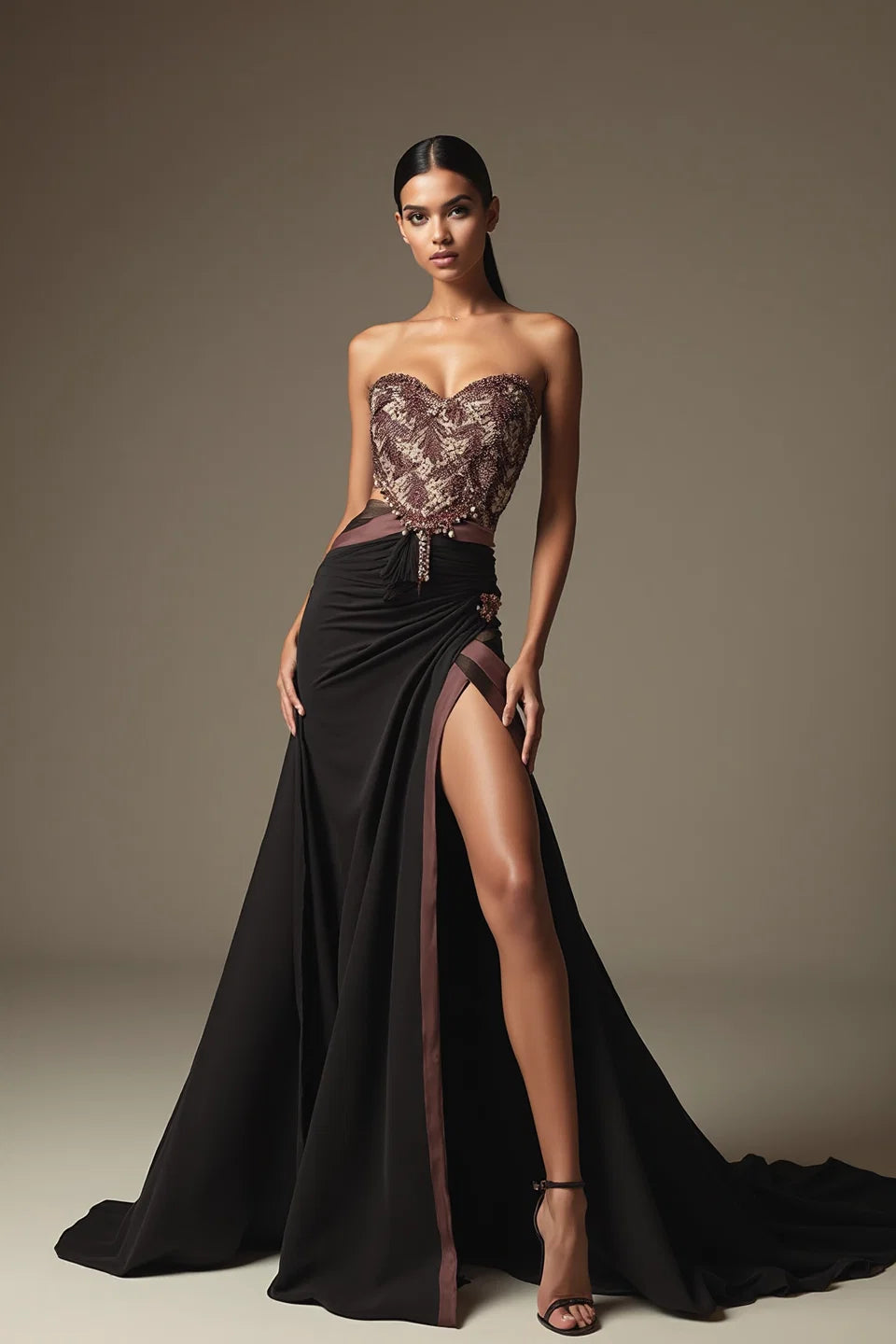 Strapless-Sweetheart Gown
