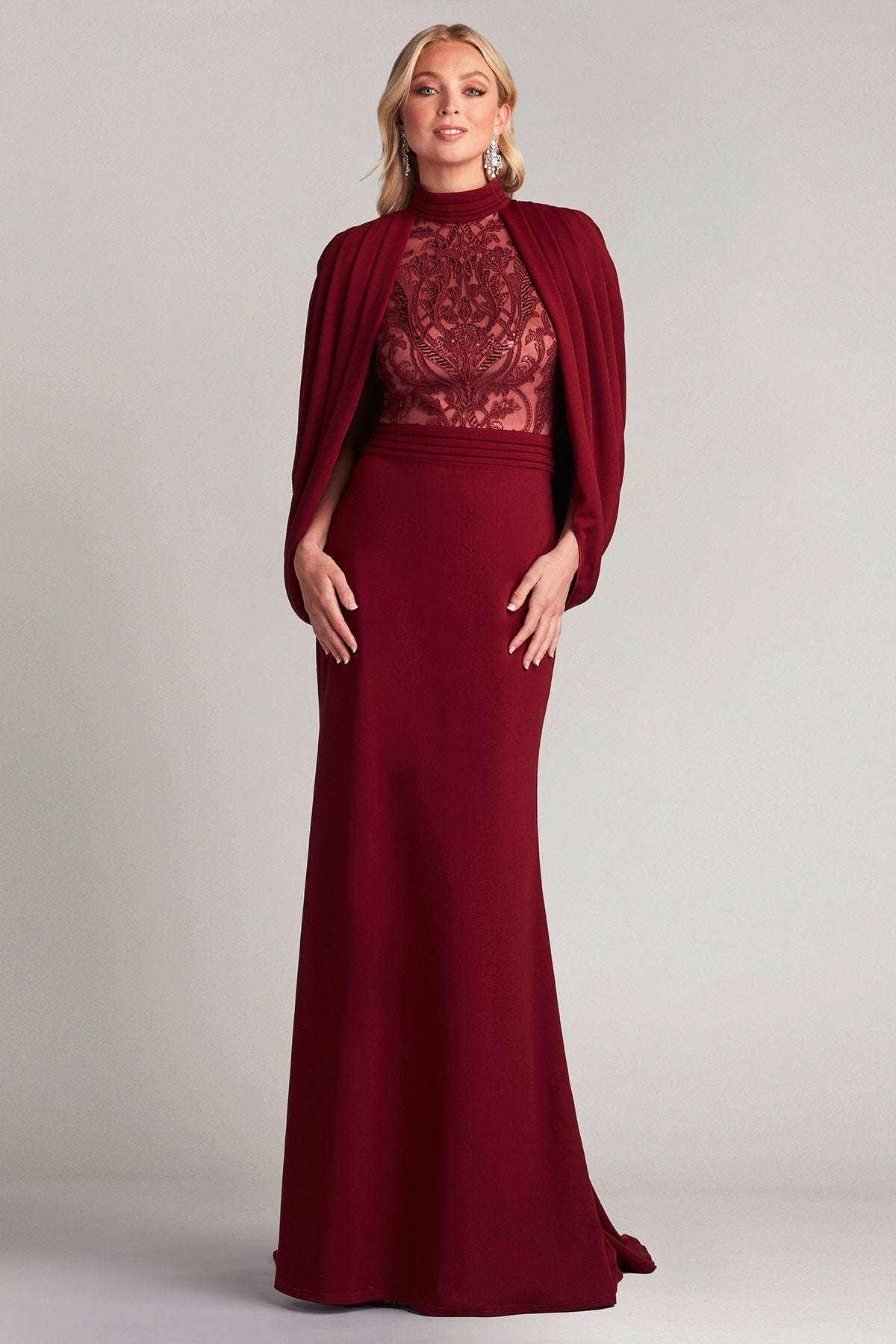Emmeline Cape Sleeve Gown