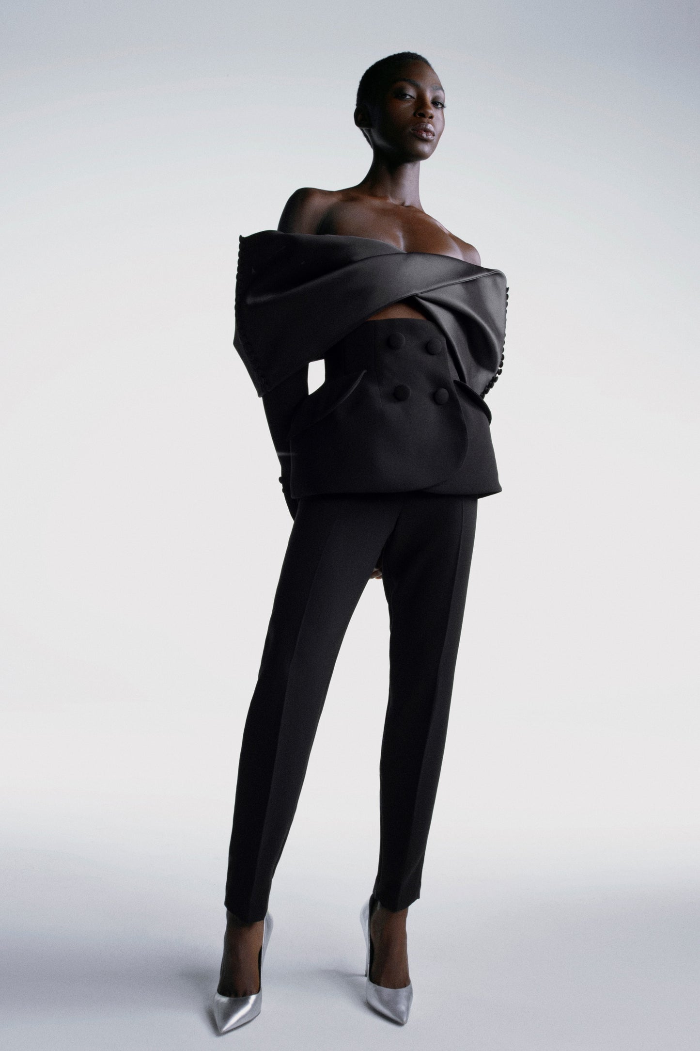 Bow Shaped Crop Top and Pants