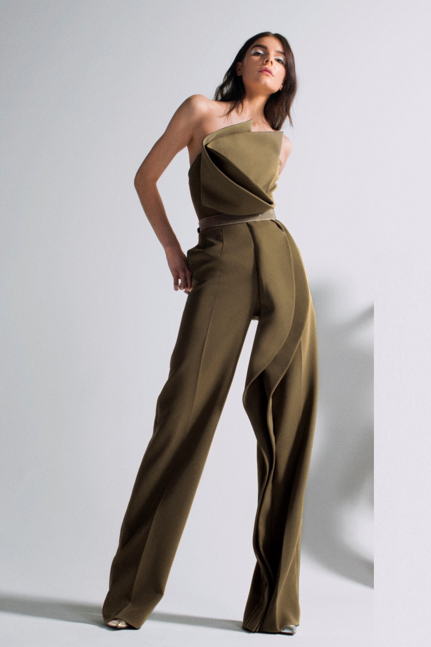 Strapless Sculpted Jumpsuit