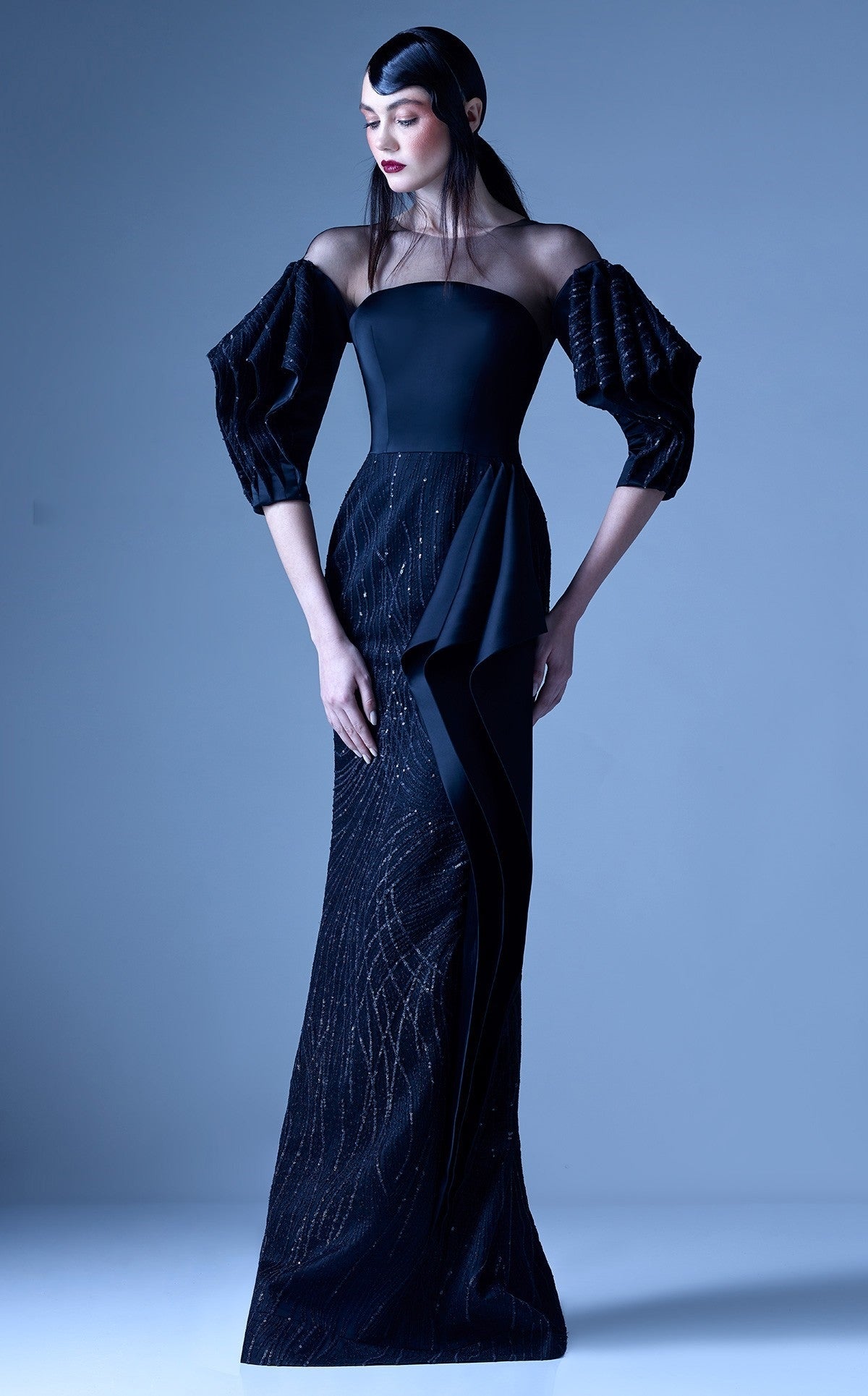 Illusion Yoke Gown