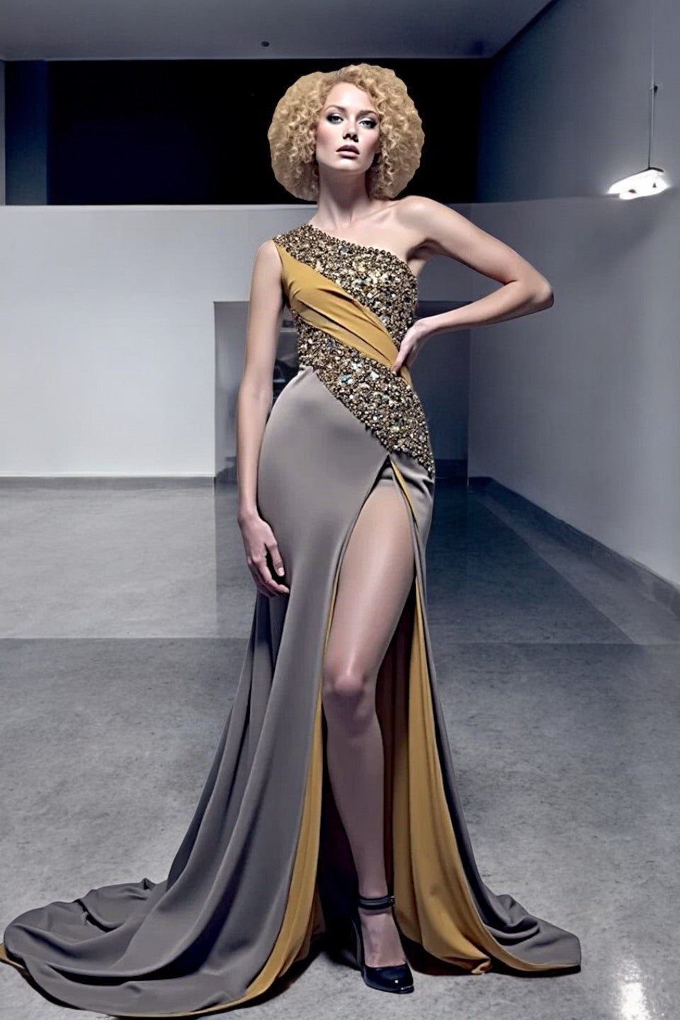 Cressida Asymmetrical Gown