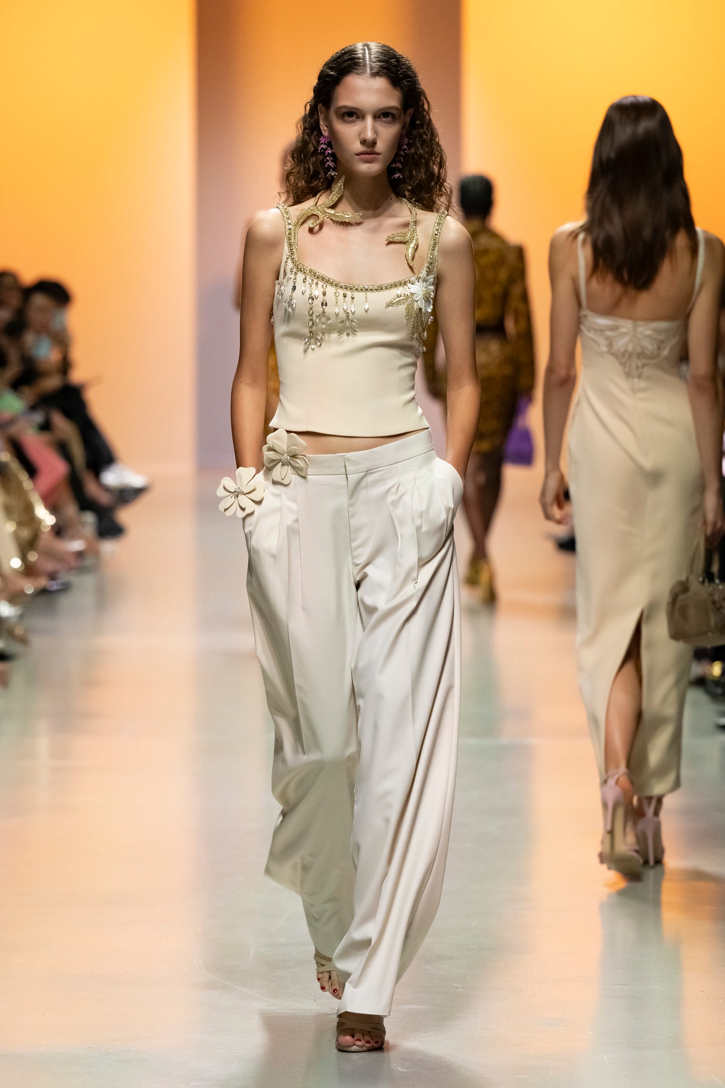 Crepe Corset Top with Pants