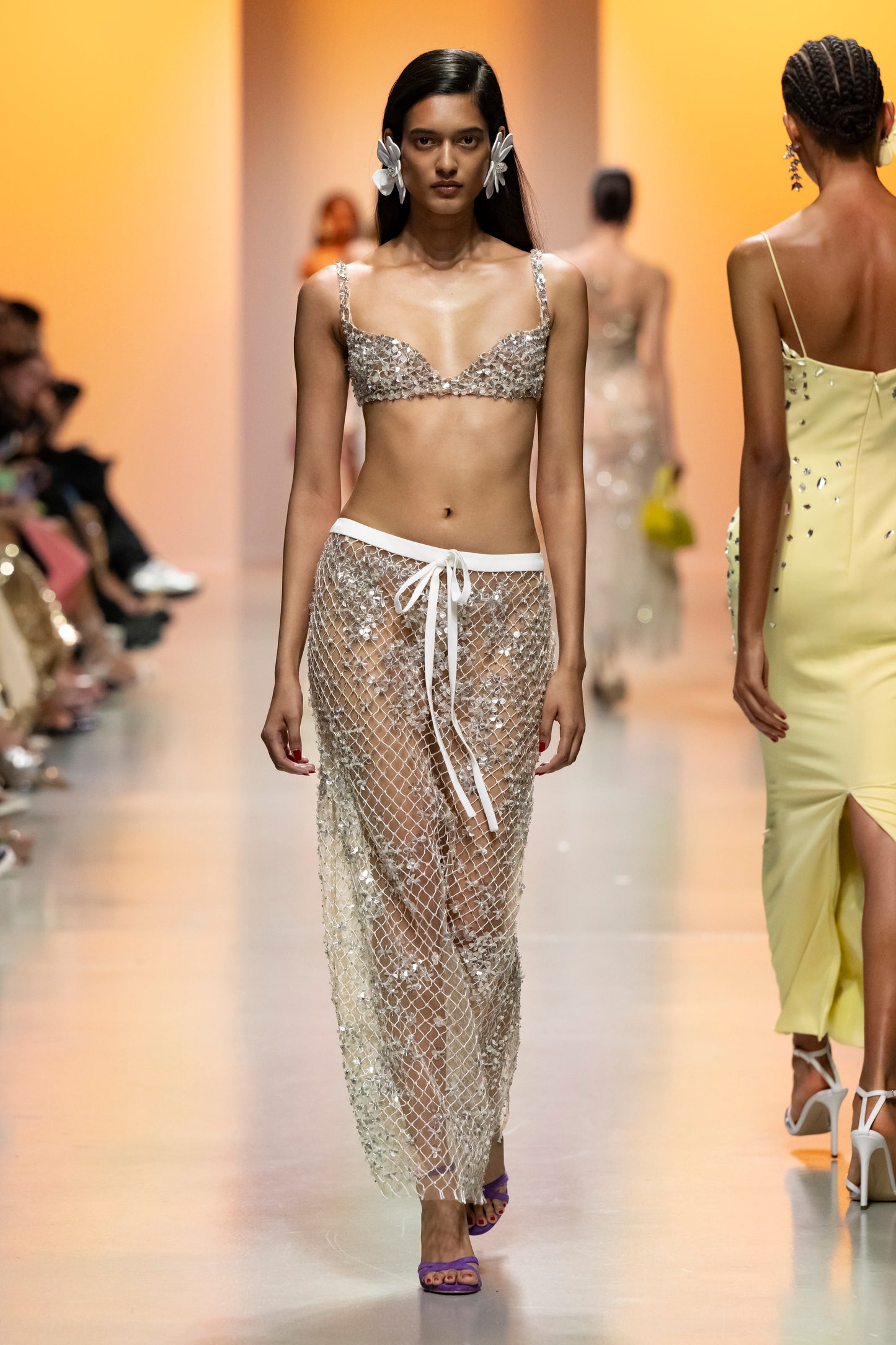 Beaded Bralette with Skirt