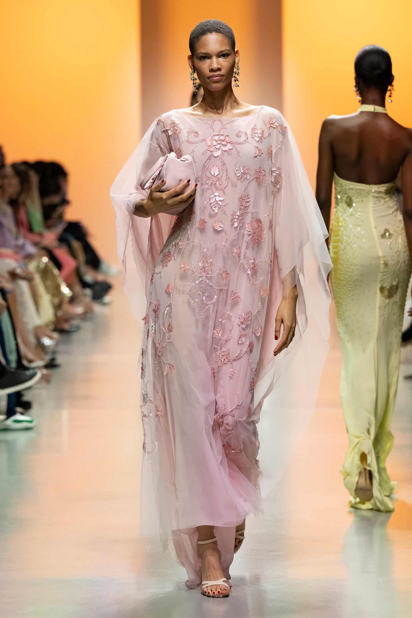 Flowy Tulle Kaftan