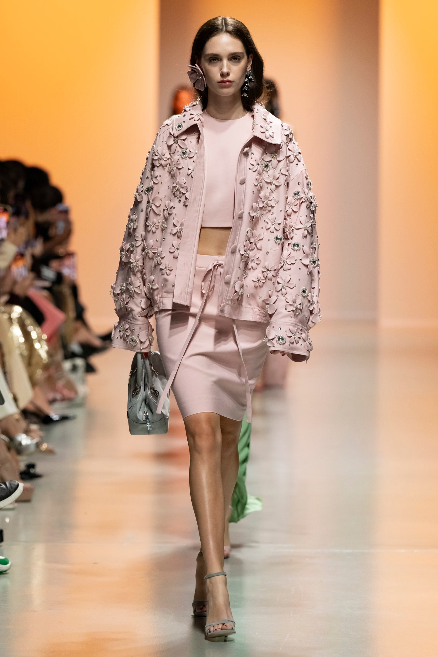 Gabardine Jacket, Top and Skirt