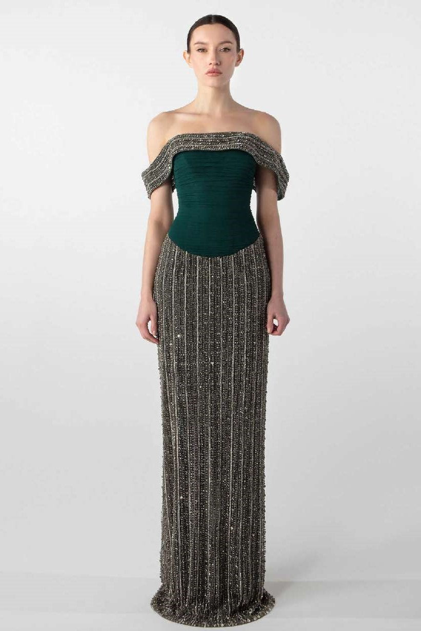 Hand-Embroidered Gown