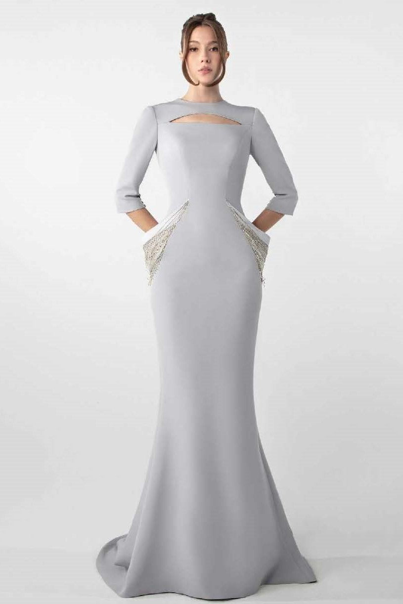 Embroidered Accented Gown