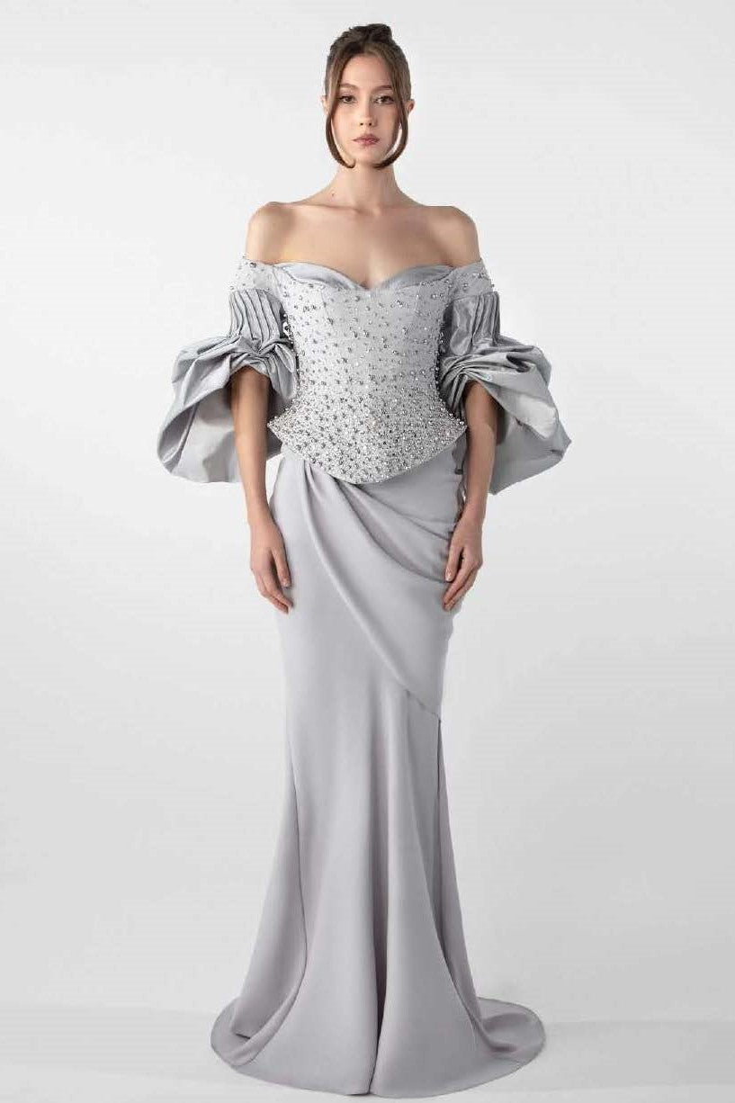 Voluminous Sleeved Gown