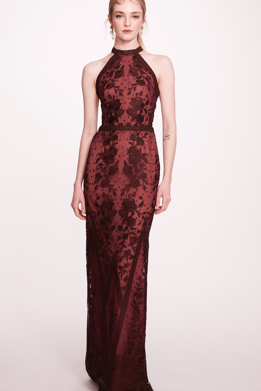 Sleeveless Tulle Evening Dress